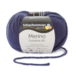 Schachenmayr: Merino Extrafine 85 (Aran = jämedam)