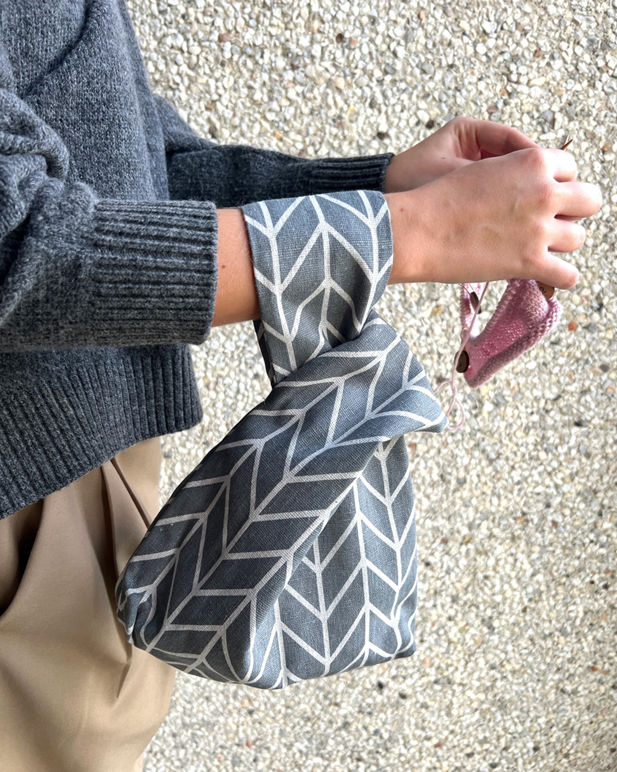 Permin: täpilisest kangast projektikott - Image 2