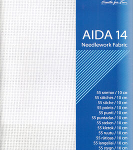Tikkimisriie valge AIDA 14 (39x45cm tükina)