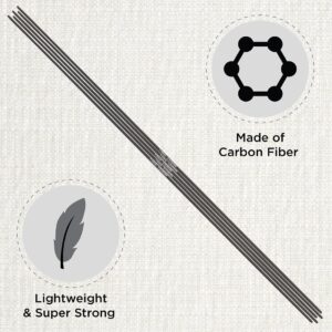 KnitPro: väga peenikesed alates 1mm!! 20cm pikkused KARBONvardad