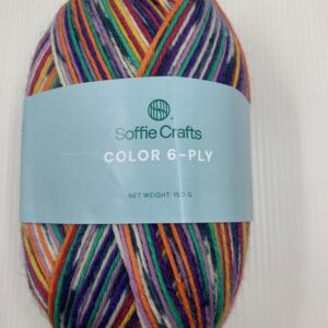 Soffie Crafts: mustrit moodustav või triibuline sokilõng 150gr tokis 6ply jämeduses