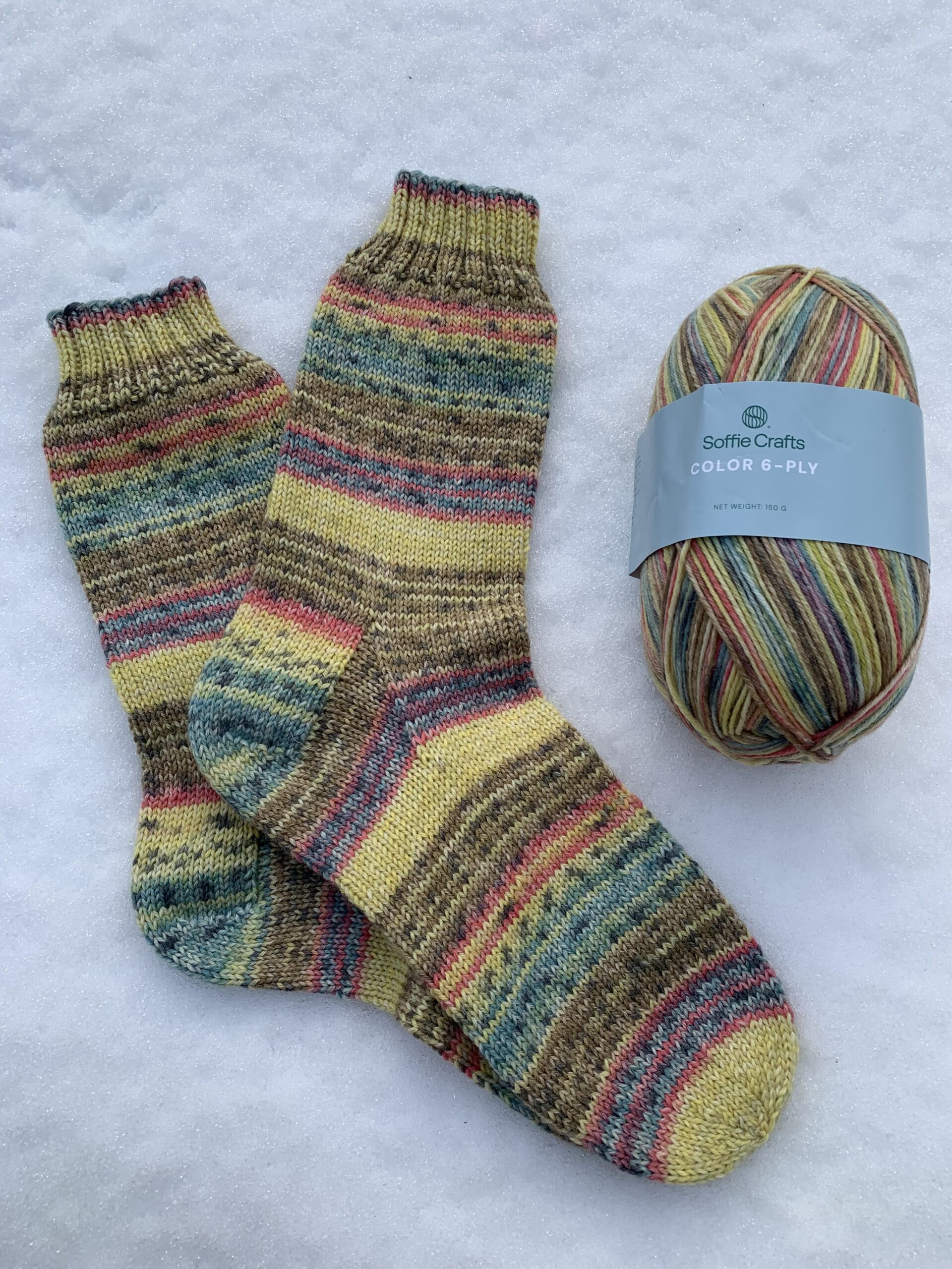 Soffie Crafts: mustrit moodustav või triibuline sokilõng 150gr tokis 6ply jämeduses - Image 15