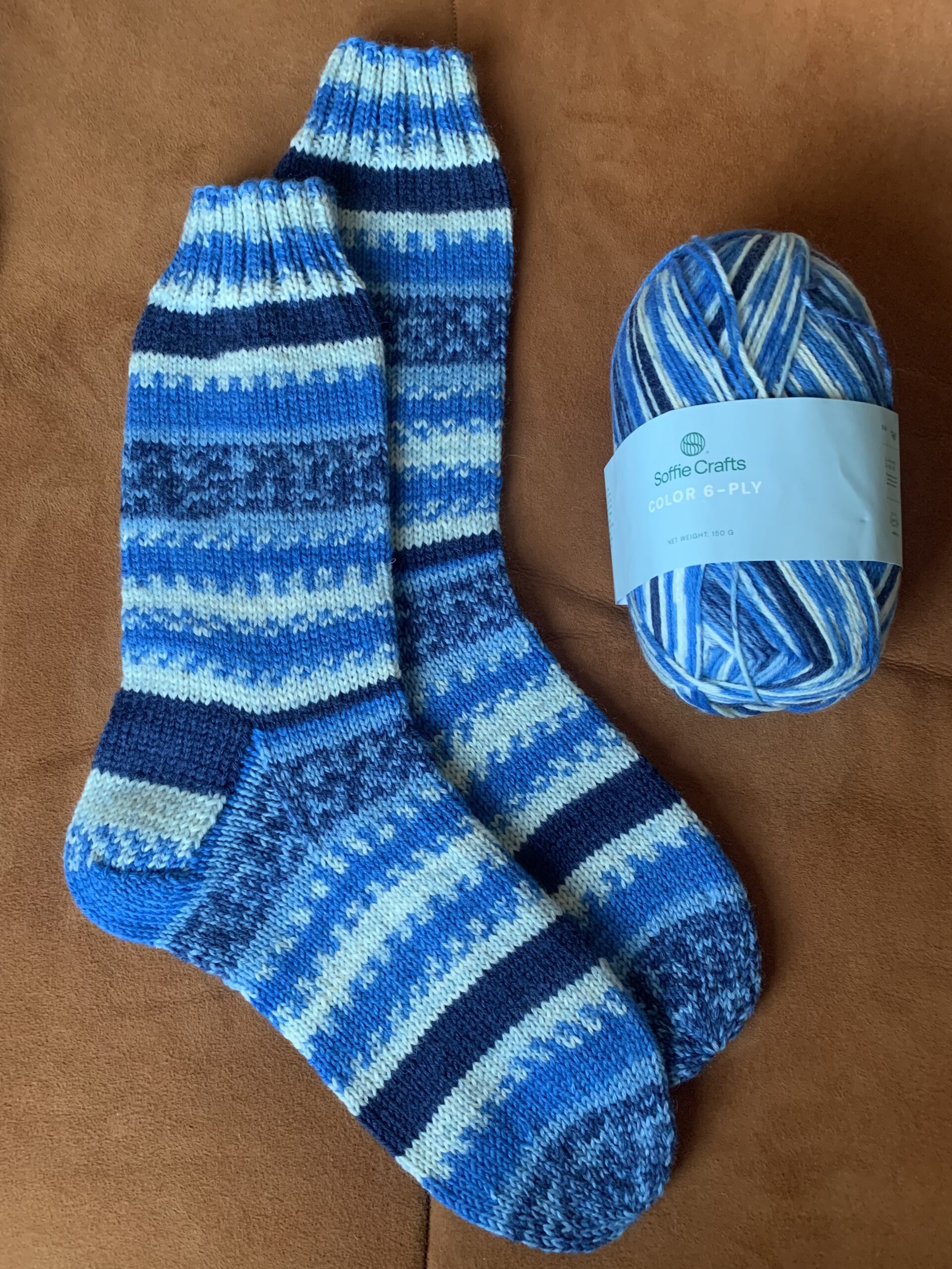 Soffie Crafts: mustrit moodustav või triibuline sokilõng 150gr tokis 6ply jämeduses