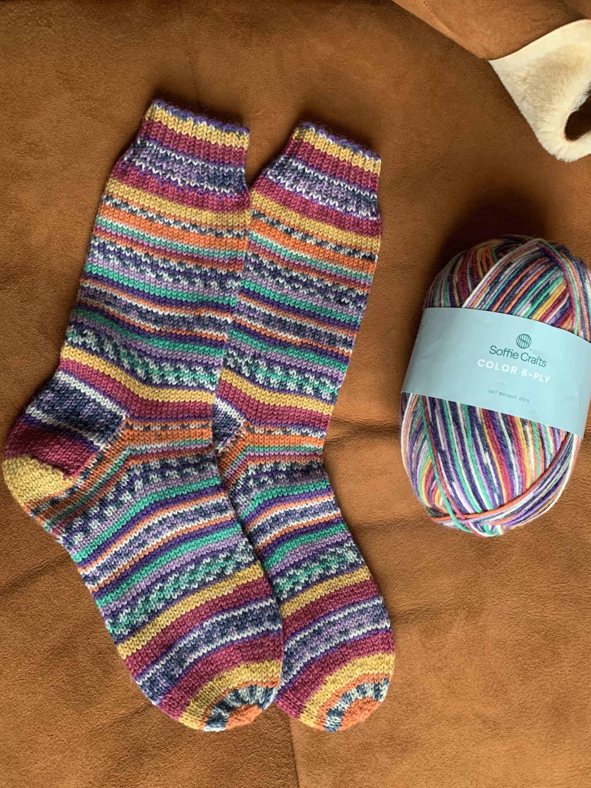 Soffie Crafts: mustrit moodustav või triibuline sokilõng 150gr tokis 6ply jämeduses - Image 14